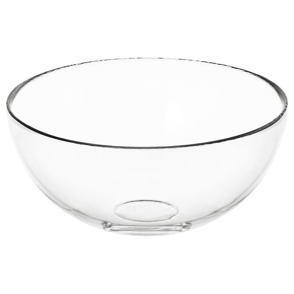 BLANDA serving bowl, clear glass, 20 cm