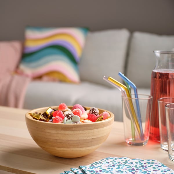 BLANDA MATT serving bowl, bamboo, 20 cm