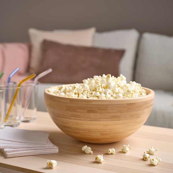 BLANDA MATT serving bowl, bamboo, 28 cm