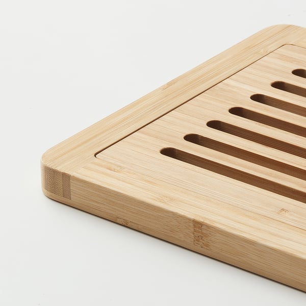 BLANDSALLAD chopping board, bamboo, 37x24 cm