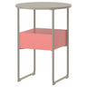BLANKHÄLLAN bedside table, beige/pink