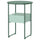 BLANKHÄLLAN bedside table, green/turquoise, 45 cm