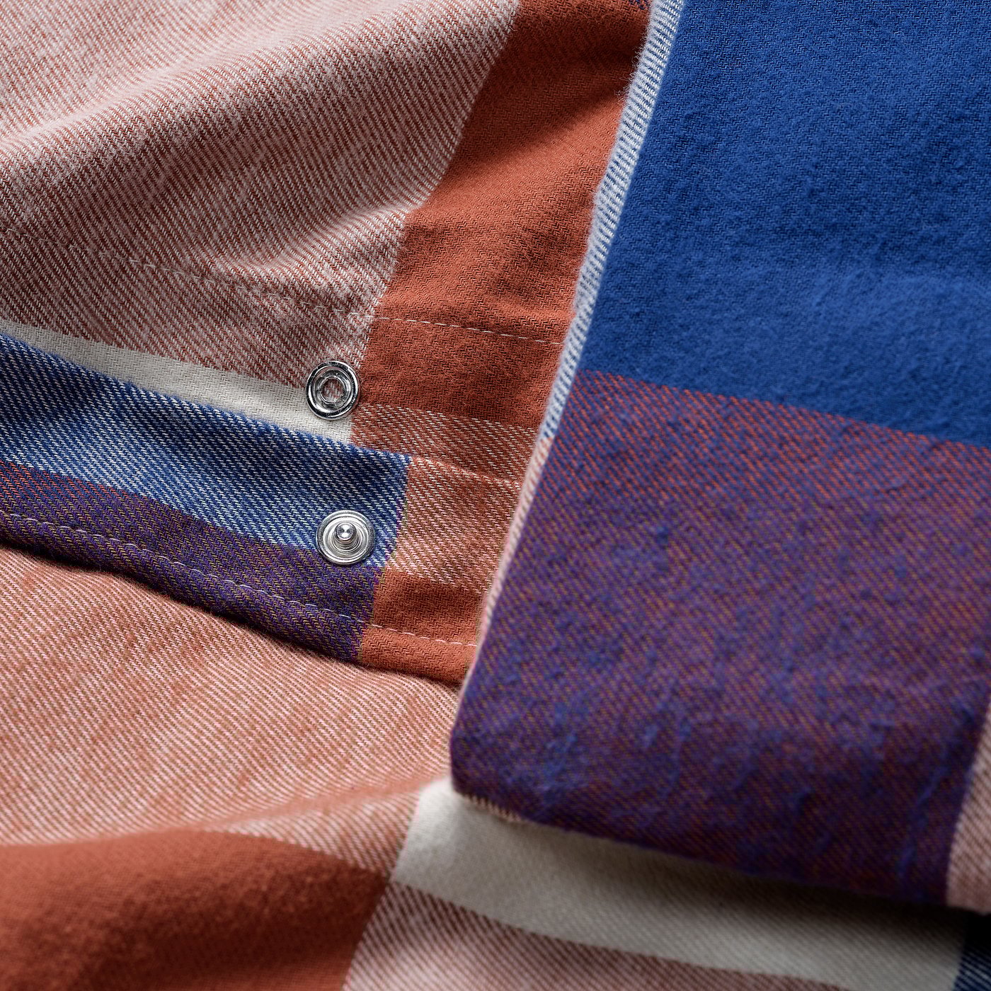 BLÅSENAP duvet cover and 2 pillowcases, multicolour/check, 240x220/50x80 cm