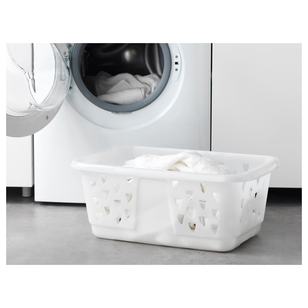 BLASKA - BLASKA Clothes-basket, white, 36 l