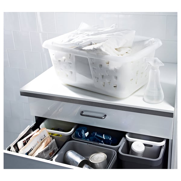 BLASKA - BLASKA Clothes-basket, white, 36 l
