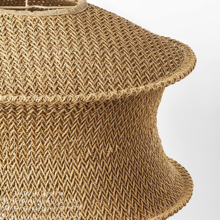 BLÅSTÅNG / HAVSDJUP pendant lamp, beige/black, 45 cm