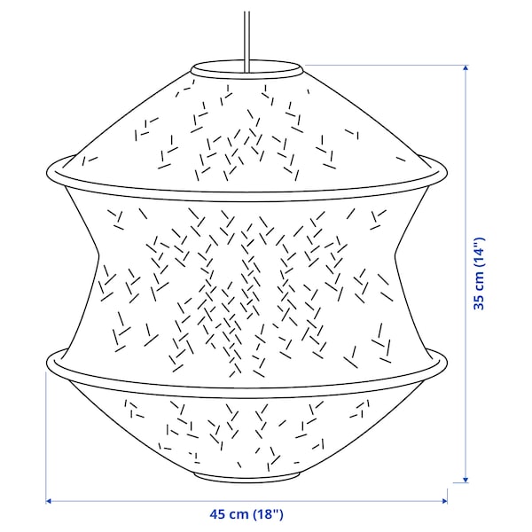 BLÅSTÅNG - Pendant lamp shade, 45 cm