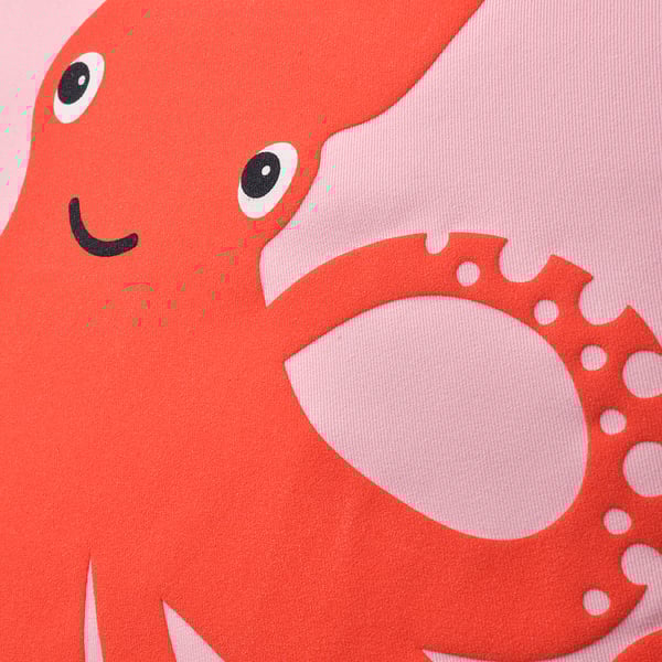 BLÅVINGAD - BLÅVINGAD Cushion cover, octopus pattern/pink, 50x50 cm