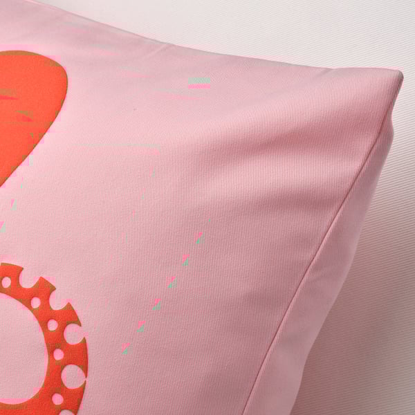 BLÅVINGAD - BLÅVINGAD Cushion cover, octopus pattern/pink, 50x50 cm