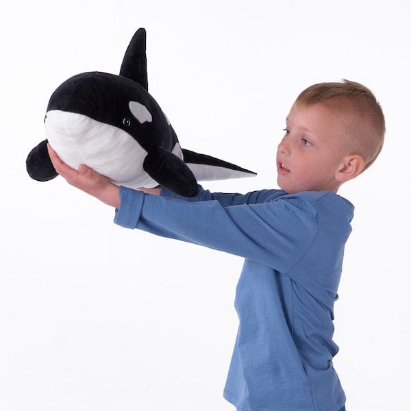 Ikea BLÅVINGAD - Soft toy, orca/black white, 60 cm