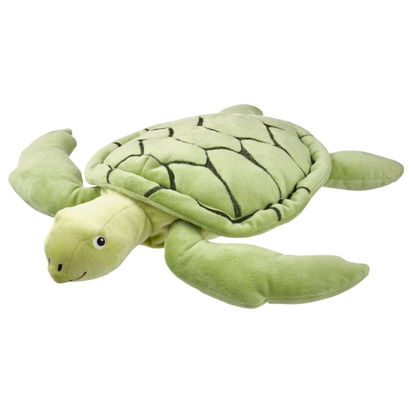 BLÅVINGAD soft toy, turtle/green, 44 cm