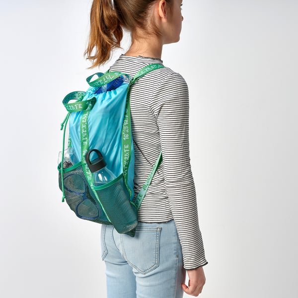 BLÅVINGAD - Backpack, blue/green, 13 l