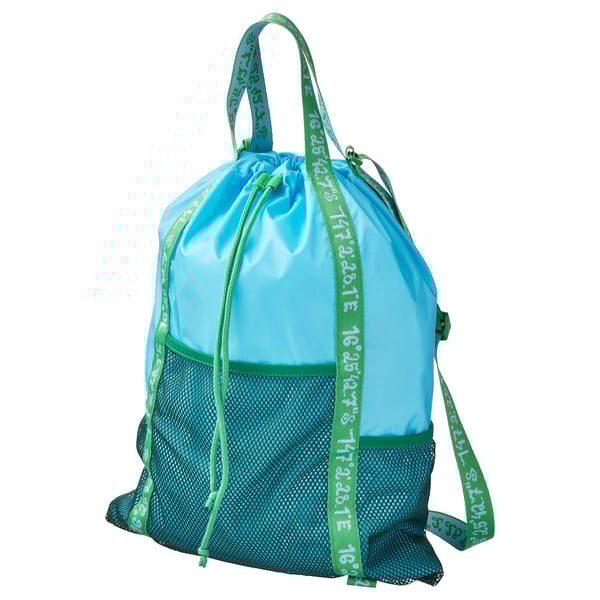 BLÅVINGAD - Backpack, blue/green, 13 l