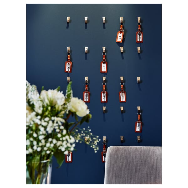 BLECKA hook, nickel-plated, 5 cm, 4 pack