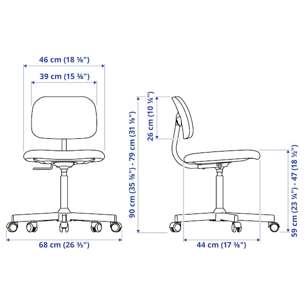 BLECKBERGET Swivel Chair - Beige Idekulla ,