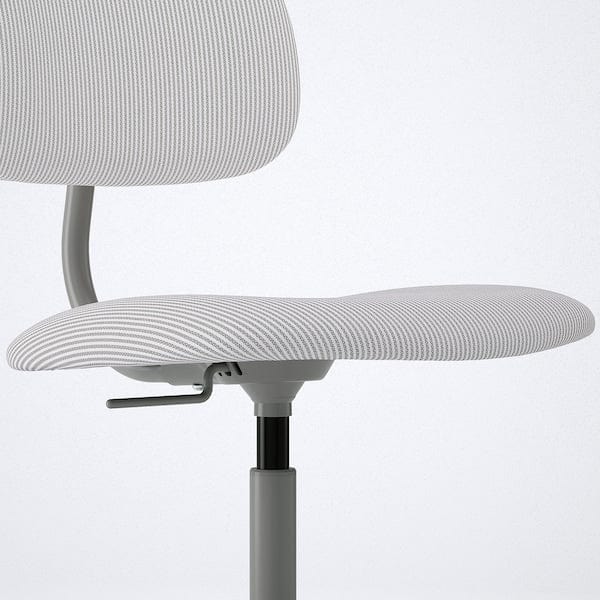 Ikea BLECKBERGET - Swivel chair, Klovsta white/grey