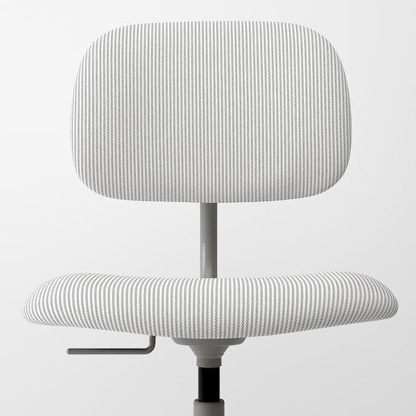 Ikea BLECKBERGET - Swivel chair, Klovsta white/grey