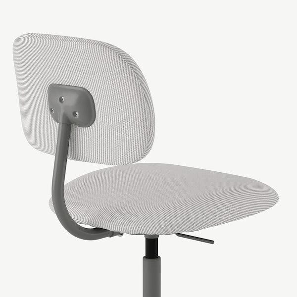 Ikea BLECKBERGET - Swivel chair, Klovsta white/grey