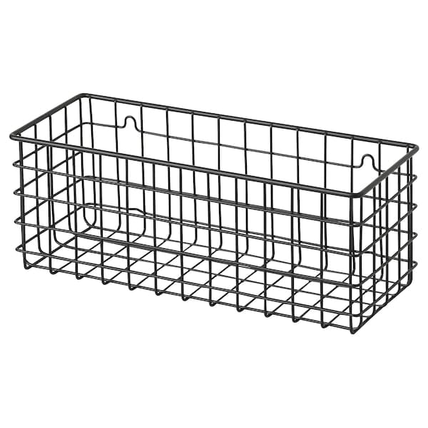 Ikea BLECKSJÖN - Wall basket, black,31x12x12 cm