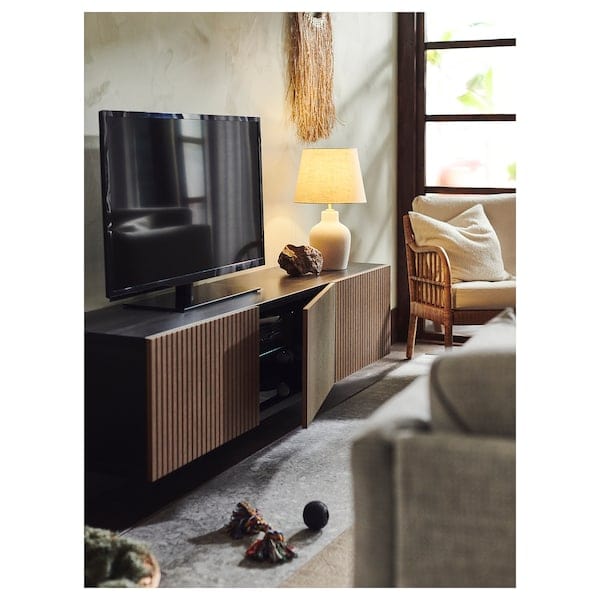 Ikea BLIDVÄDER - Table lamp, off-white ceramic / beige,50 cm