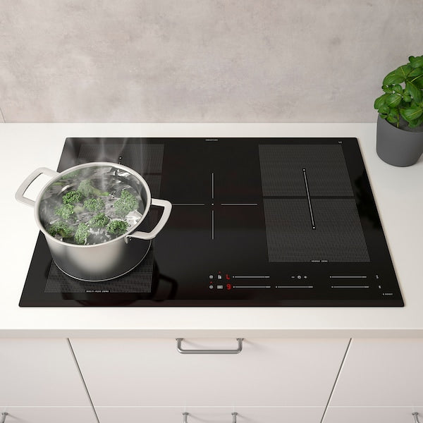 BLIXTSNABB - Induction hob, IKEA 700 black, 78 cm