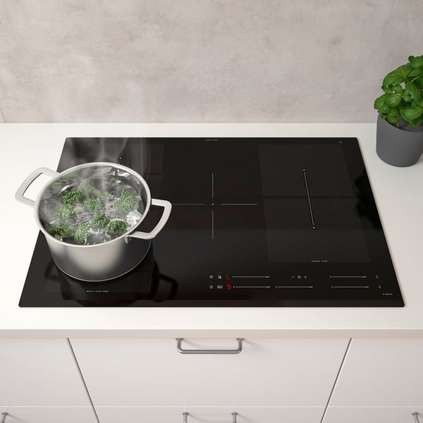 BLIXTSNABB - Induction hob, IKEA 700 black, 78 cm