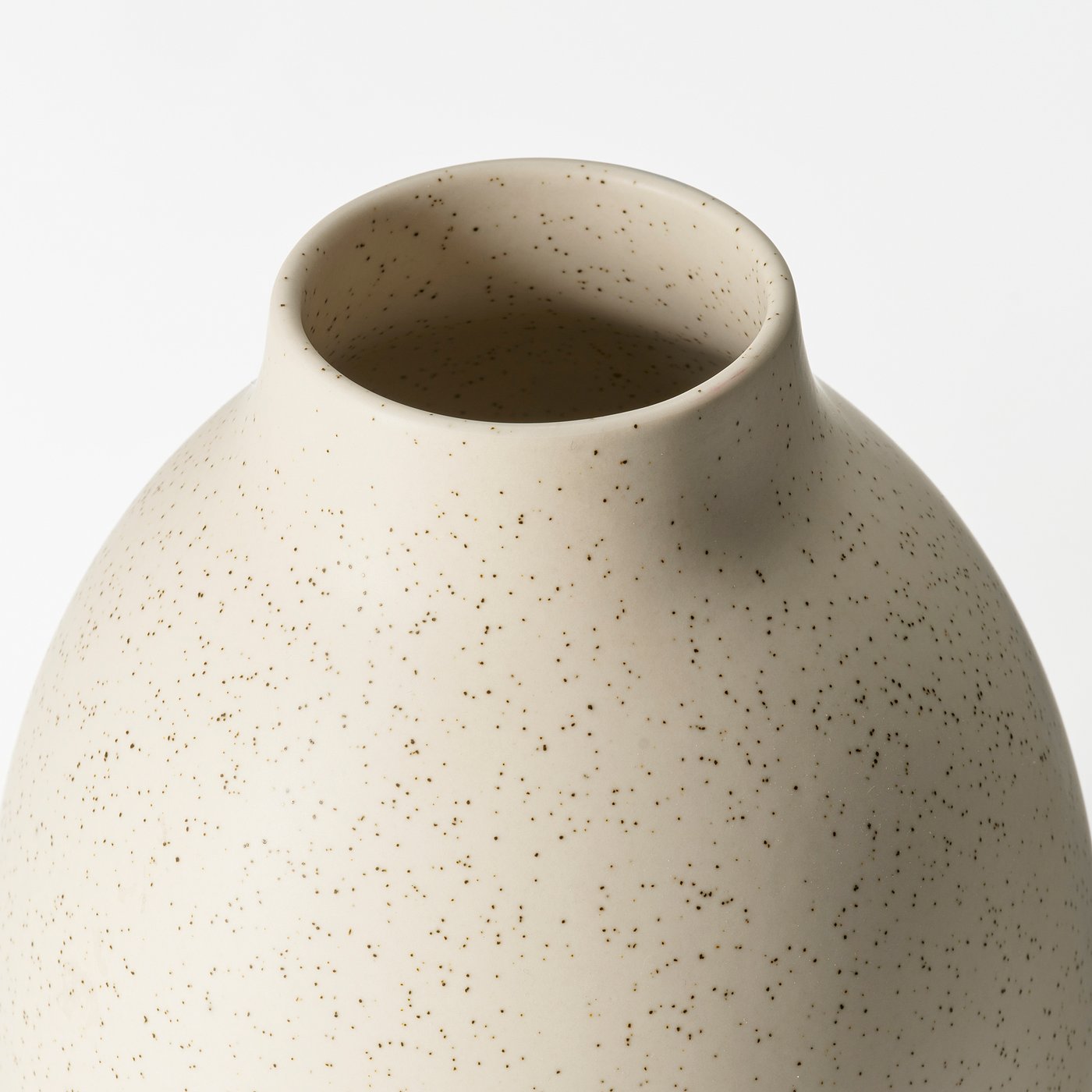 BLODBJÖRK vase, beige, 25 cm