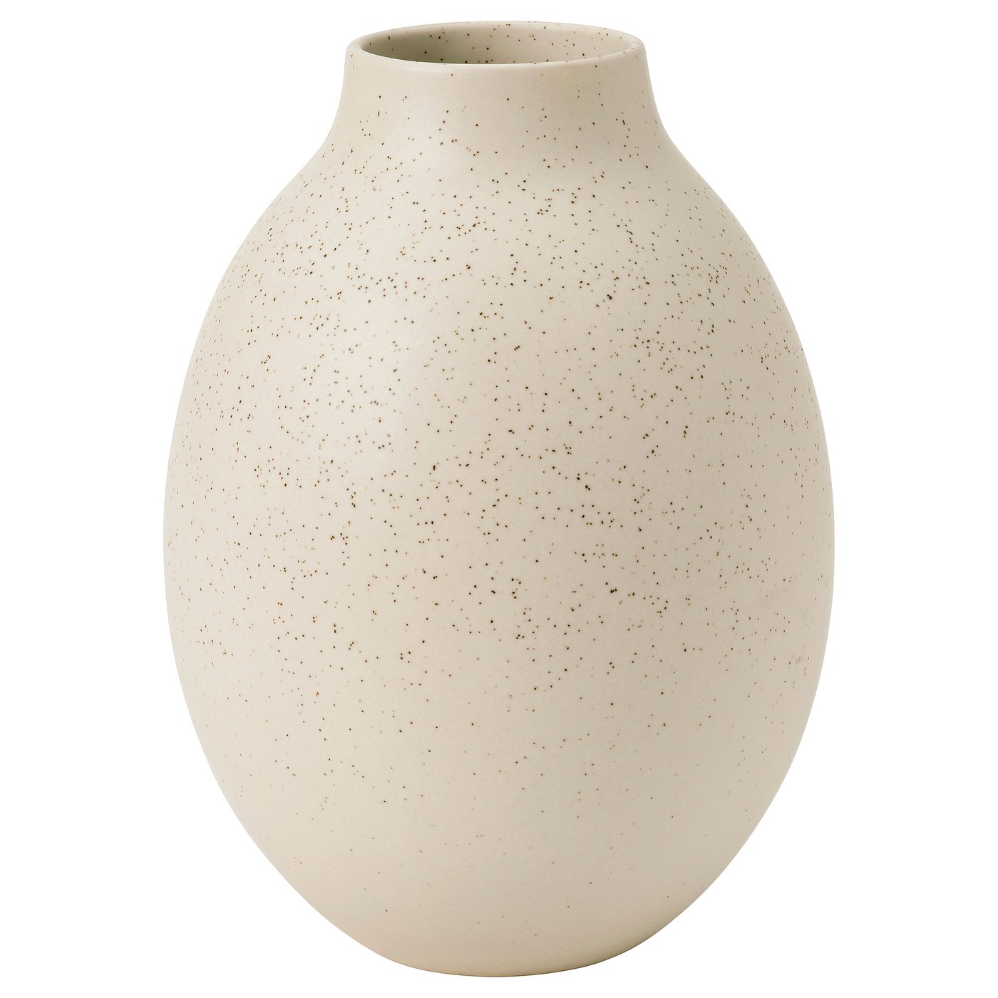 BLODBJÖRK vase, beige, 25 cm