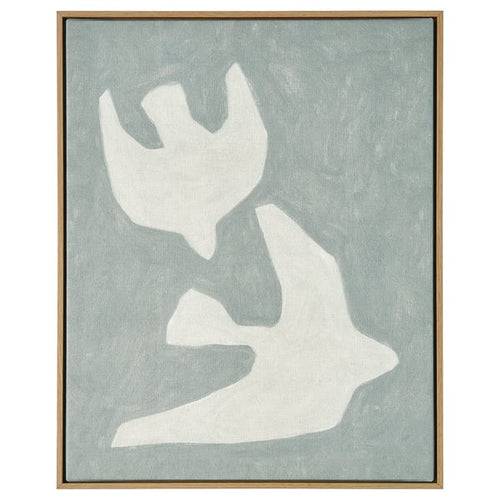 BLODFLÄDER picture, two birds, 40x50 cm