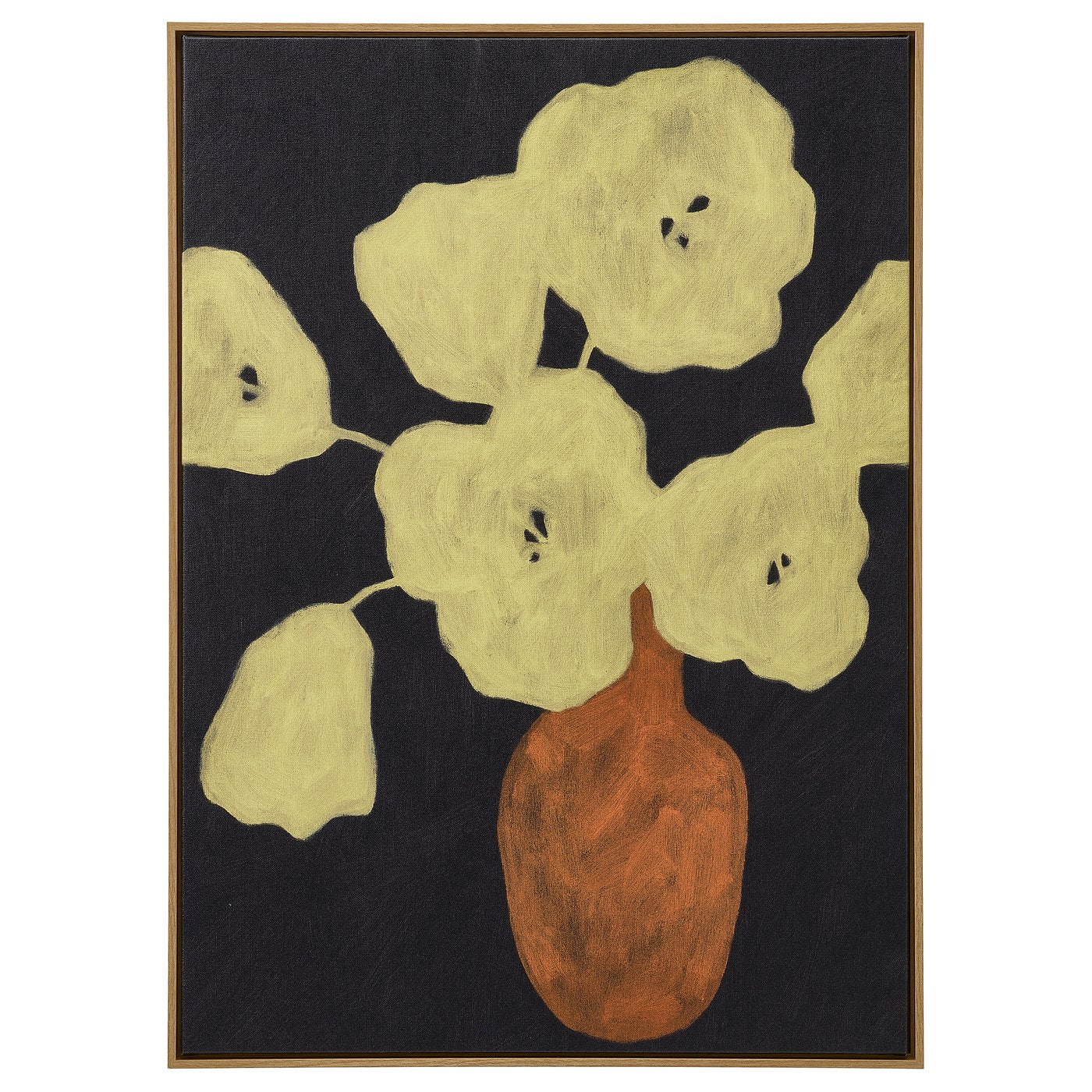 BLODFLÄDER picture, bold florals, 50x70 cm