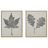 BLODFLÄDER picture, black leaves, 40x50 cm, 2 pack