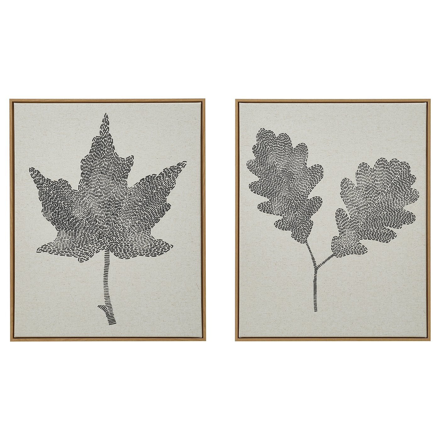 BLODFLÄDER picture, black leaves, 40x50 cm, 2 pack