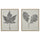 BLODFLÄDER picture, black leaves, 40x50 cm, 2 pack