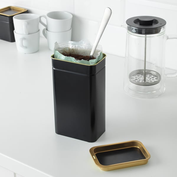 BLOMNING coffee/tea tin, 11x7x20 cm