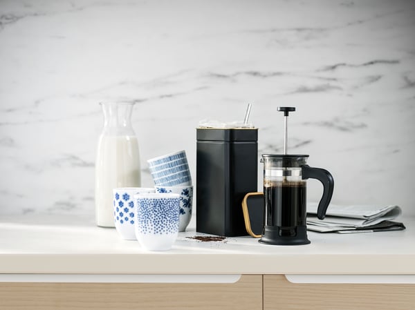 BLOMNING coffee/tea tin, 11x7x20 cm