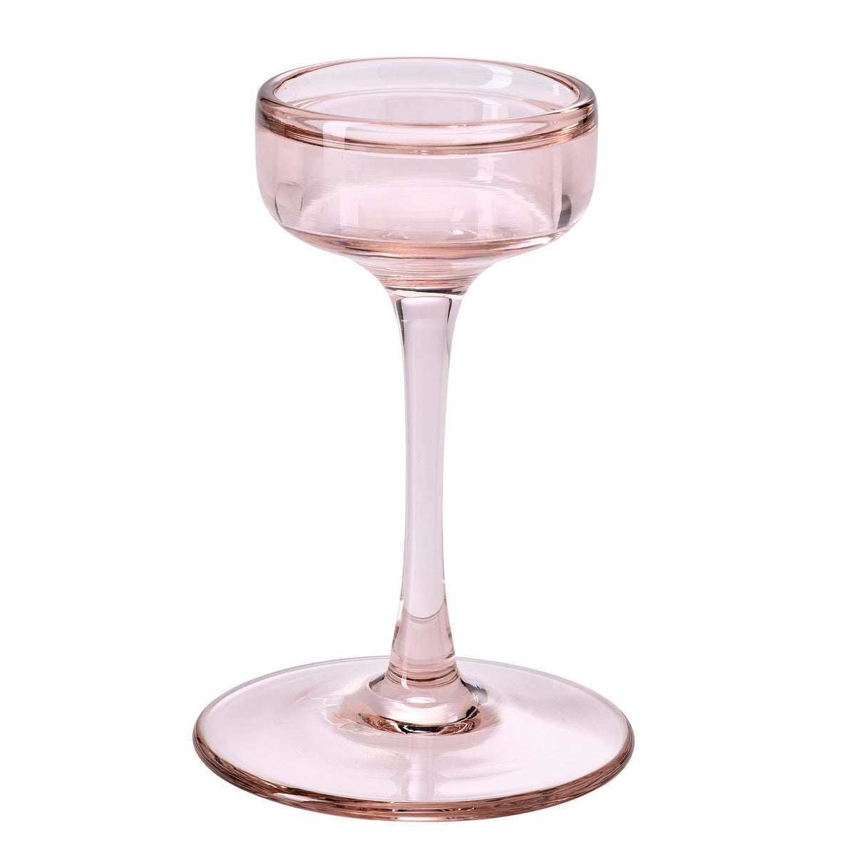 BLOMSTER candle holder, pale pink, 17 cm