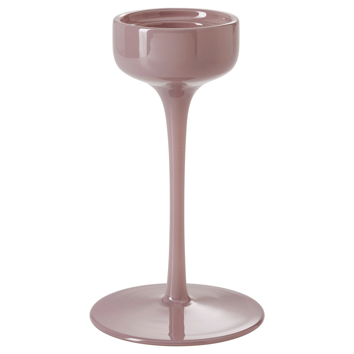 BLOMSTER candle holder, pink, 21 cm