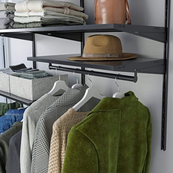 BOAXEL - BOAXEL Clothes rail, anthracite, 60 cm