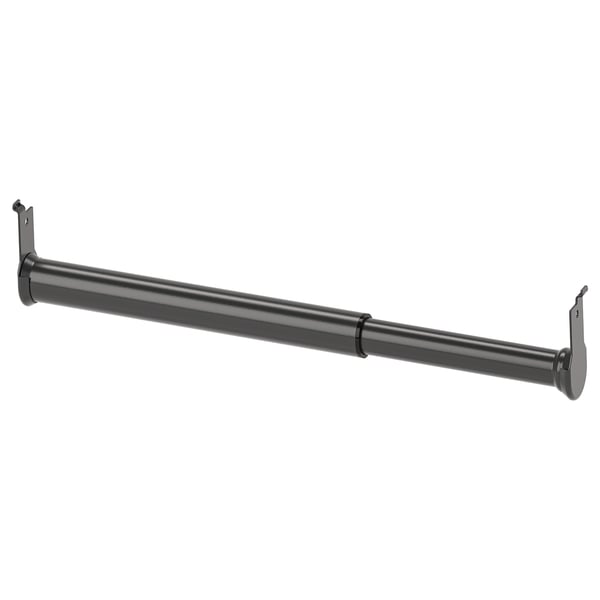 BOAXEL adjustable clothes rail, anthracite, 20-30 cm