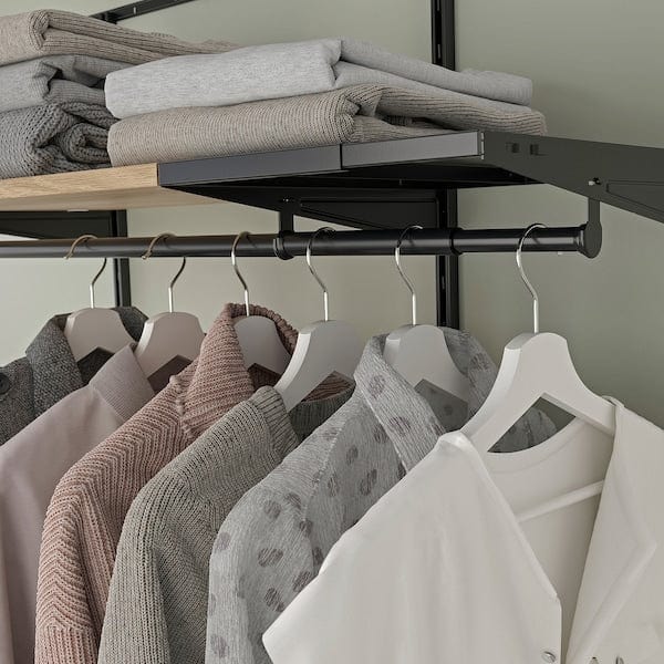Ikea BOAXEL - Adjustable clothes rail, anthracite, 20-30 cm