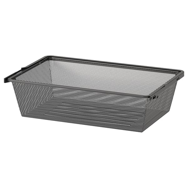 BOAXEL - BOAXEL Mesh basket, anthracite, 60x40x15 cm