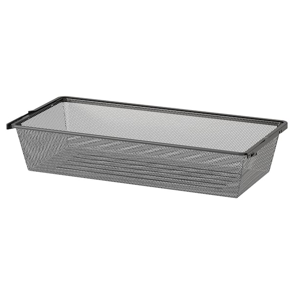 BOAXEL - Mesh basket, anthracite, 80x40x15 cm