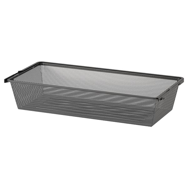 BOAXEL mesh basket, anthracite, 80x40x15 cm