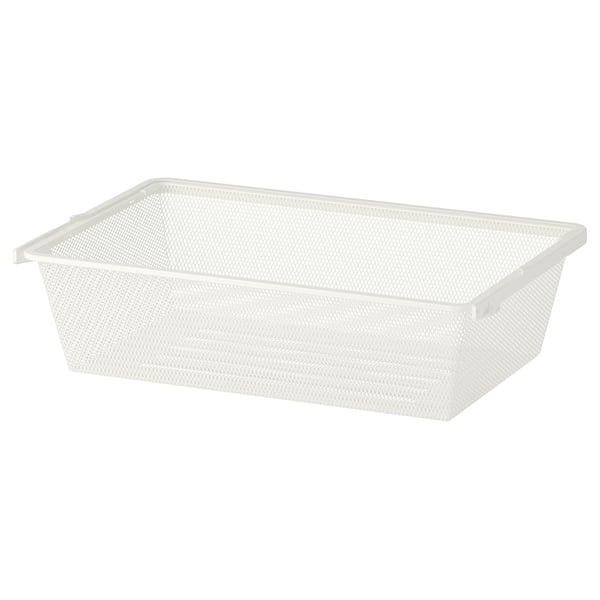 BOAXEL mesh basket, white, 60x40x15 cm