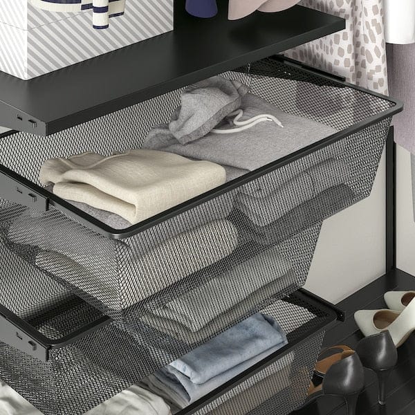 Ikea BOAXEL - Wardrobe combination, anthracite, 125x40x201 cm