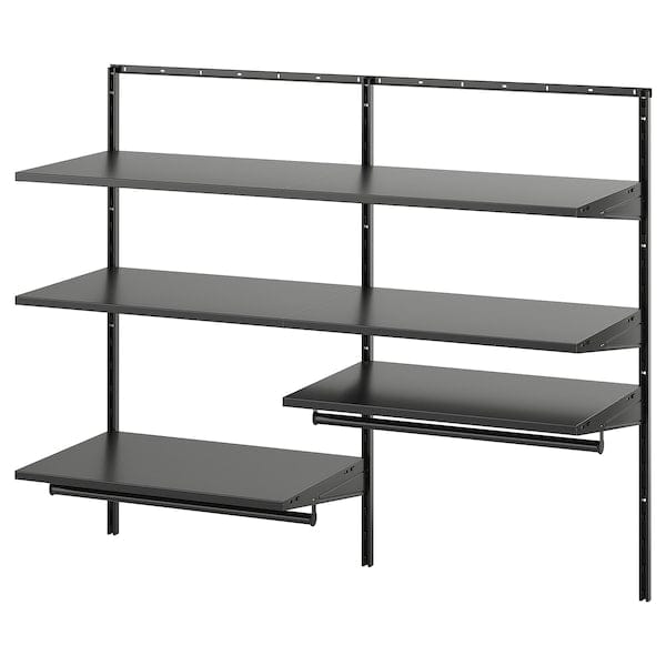 Ikea BOAXEL - Wardrobe combination, anthracite, 125x40x101 cm