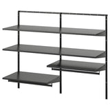 BOAXEL wardrobe combination, anthracite, 125x40x101 cm