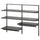 BOAXEL - BOAXEL Wardrobe combination, anthracite, 125x40x101 cm