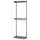BOAXEL - BOAXEL Wardrobe combination, anthracite, 62x40x201 cm
