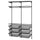 BOAXEL - BOAXEL Wardrobe combination, anthracite, 125x40x201 cm